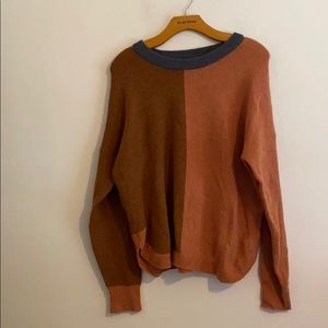 MADEWELL LONG SLEEVE ORANGE SWEATER SIZE MEDIUM